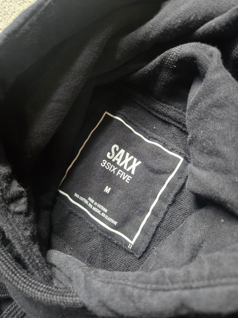 Saxx 3SIX FIVE Black Pullover Hoodie